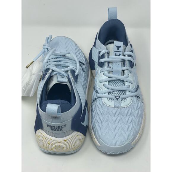 Under Armour Shoes Project Rock Cross Training Blue 3026535-400 Womens Size 7.5 - Picture 8 of 12